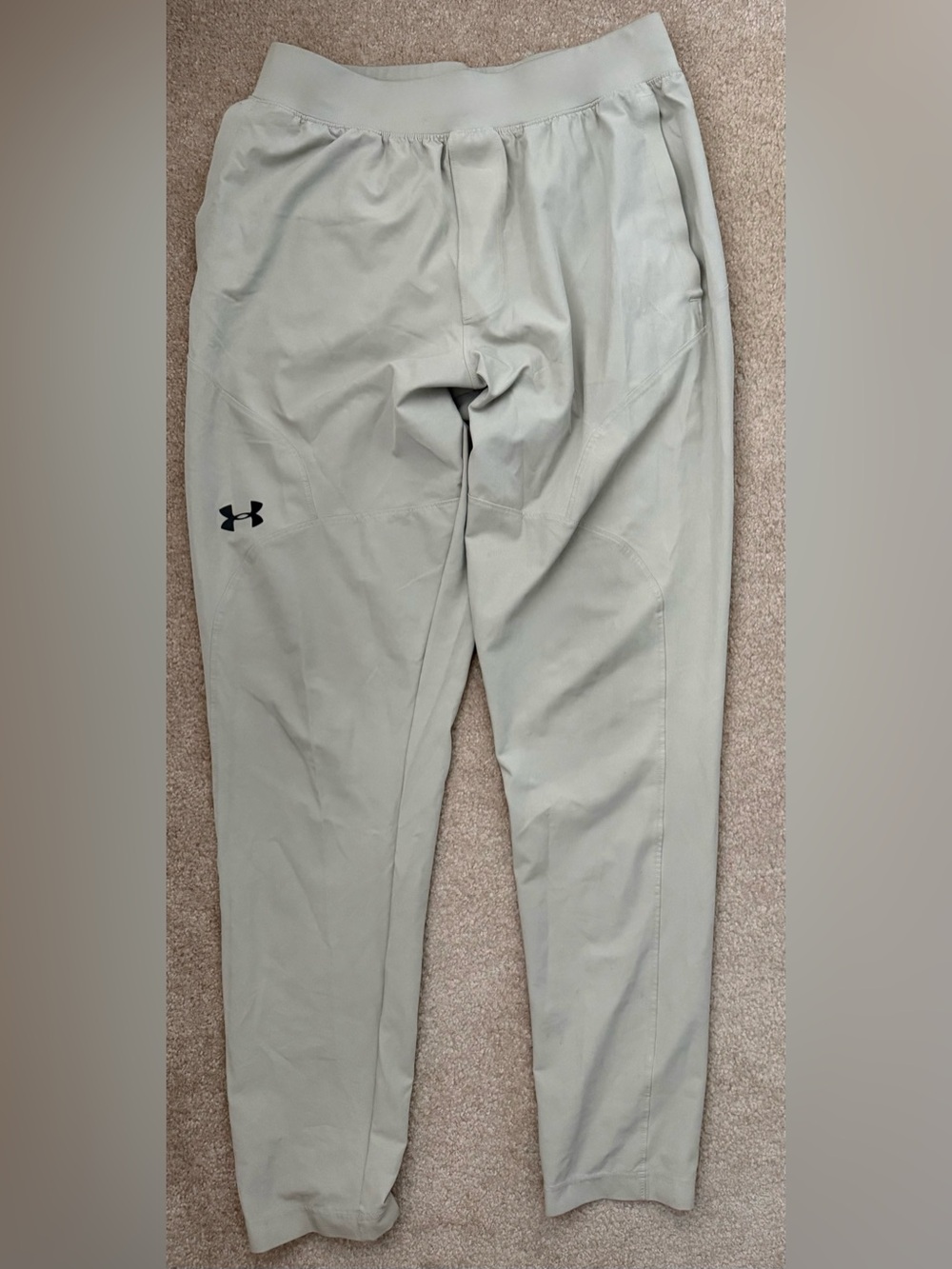 Under Armour Men’s Unstoppable Tapered Khaki Fitted Pants- Large